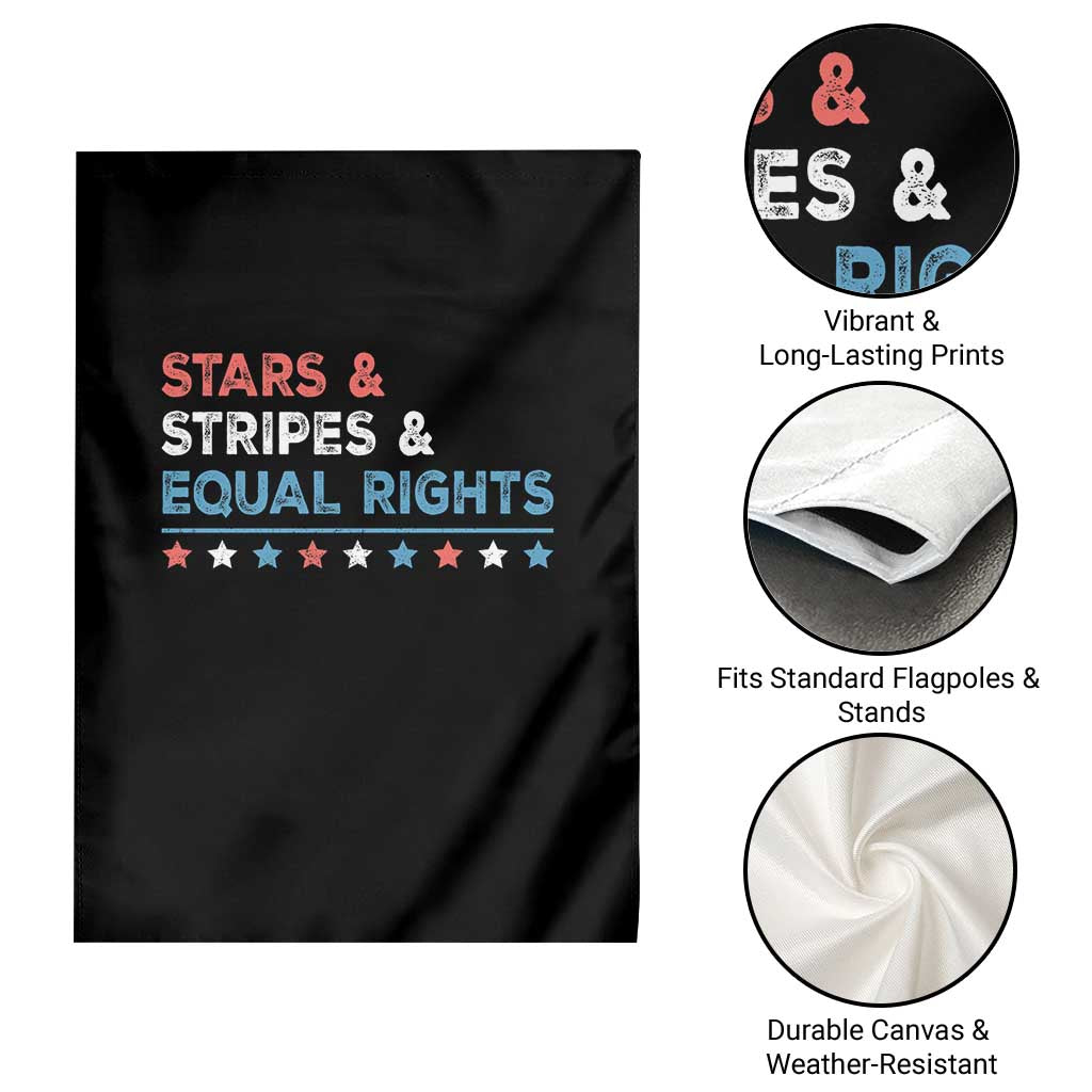 Stars Stripes And Equal Rights Garden Flag 4th Of July Women's Rights TS11 Print Your Wear