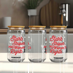Stars Stripes And Equal Rights Glass Can 4th Of July Patriotic TS10 Print Your Wear