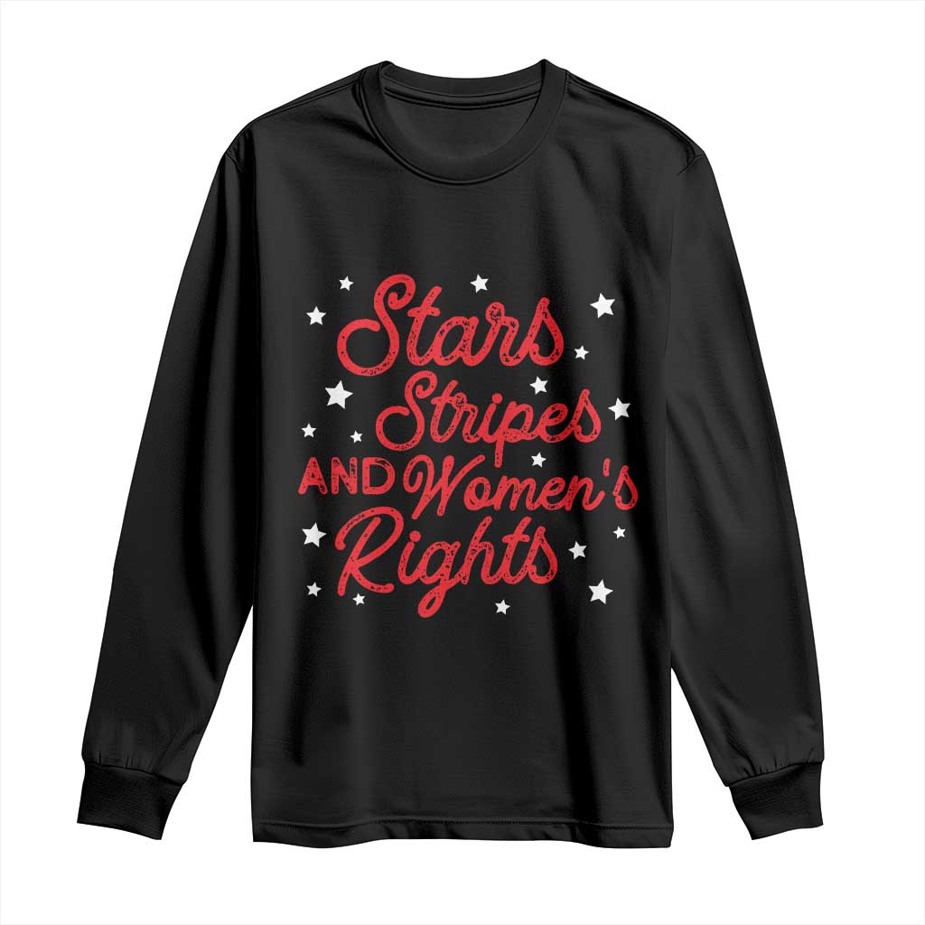 Stars Stripes And Equal Rights Long Sleeve Shirt 4th Of July Patriotic TS10 Black Print Your Wear
