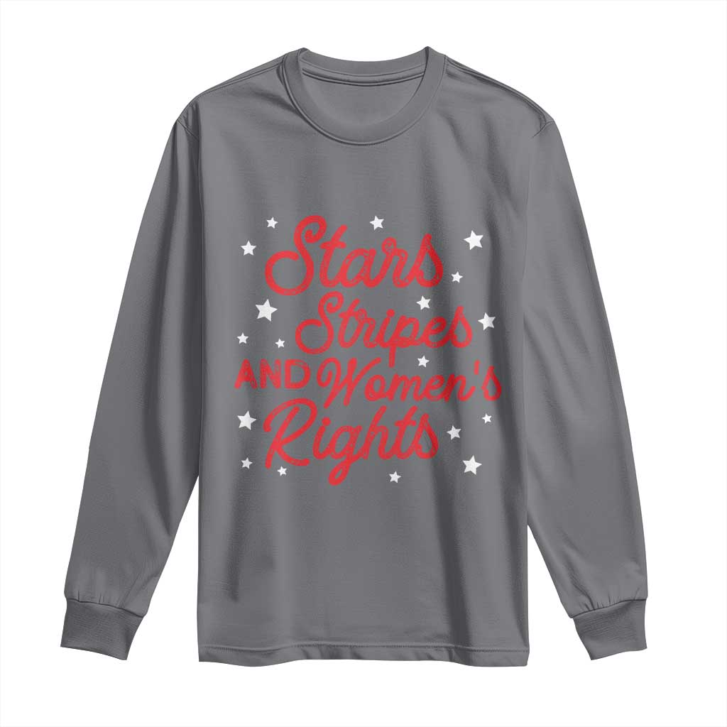 Stars Stripes And Equal Rights Long Sleeve Shirt 4th Of July Patriotic TS10 Charcoal Print Your Wear