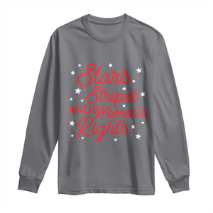 Stars Stripes And Equal Rights Long Sleeve Shirt 4th Of July Patriotic TS10 Charcoal Print Your Wear