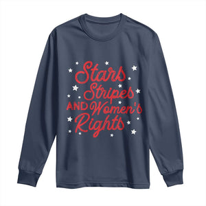 Stars Stripes And Equal Rights Long Sleeve Shirt 4th Of July Patriotic TS10 Navy Print Your Wear
