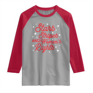 Stars Stripes And Equal Rights Raglan Shirt 4th Of July Patriotic TS10 Sport Gray Red Print Your Wear
