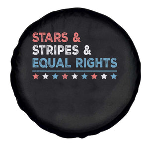 Stars Stripes And Equal Rights Spare Tire Cover 4th Of July Women's Rights TS11 Print Your Wear