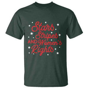 Stars Stripes And Equal Rights T Shirt 4th Of July Patriotic TS10 Dark Forest Green Print Your Wear