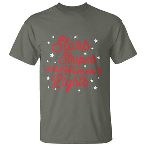 Stars Stripes And Equal Rights T Shirt 4th Of July Patriotic TS10 Military Green Print Your Wear