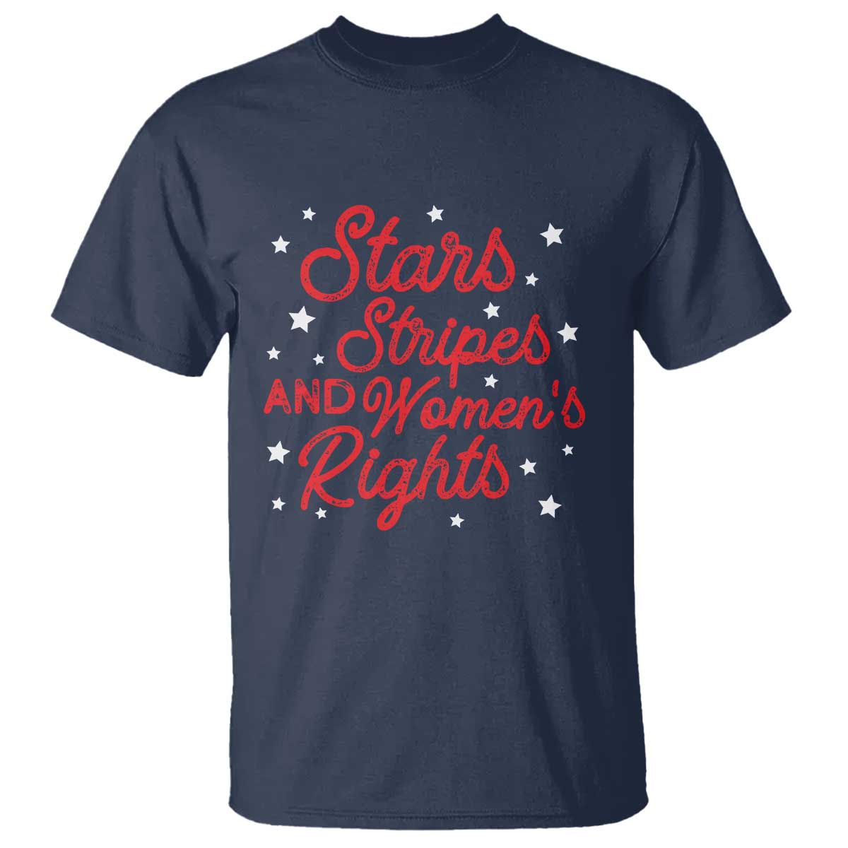 Stars Stripes And Equal Rights T Shirt 4th Of July Patriotic TS10 Navy Print Your Wear