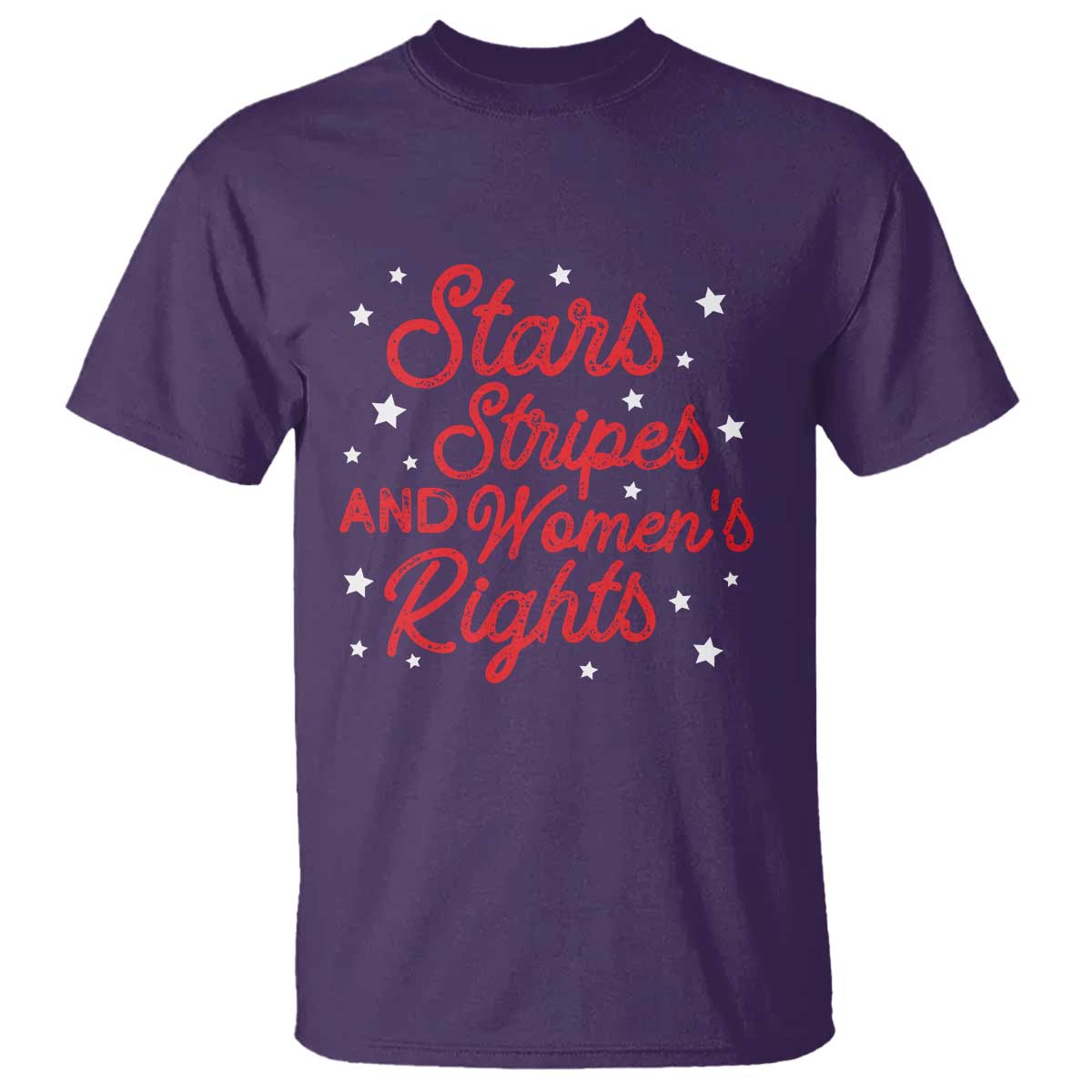 Stars Stripes And Equal Rights T Shirt 4th Of July Patriotic TS10 Purple Print Your Wear