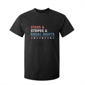 Stars Stripes And Equal Rights T Shirt For Kid 4th Of July Women's Rights TS11 Black Print Your Wear
