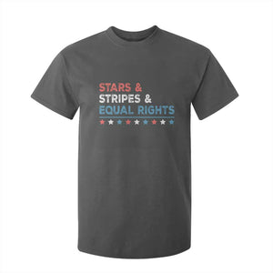 Stars Stripes And Equal Rights T Shirt For Kid 4th Of July Women's Rights TS11 Dark Heather Print Your Wear