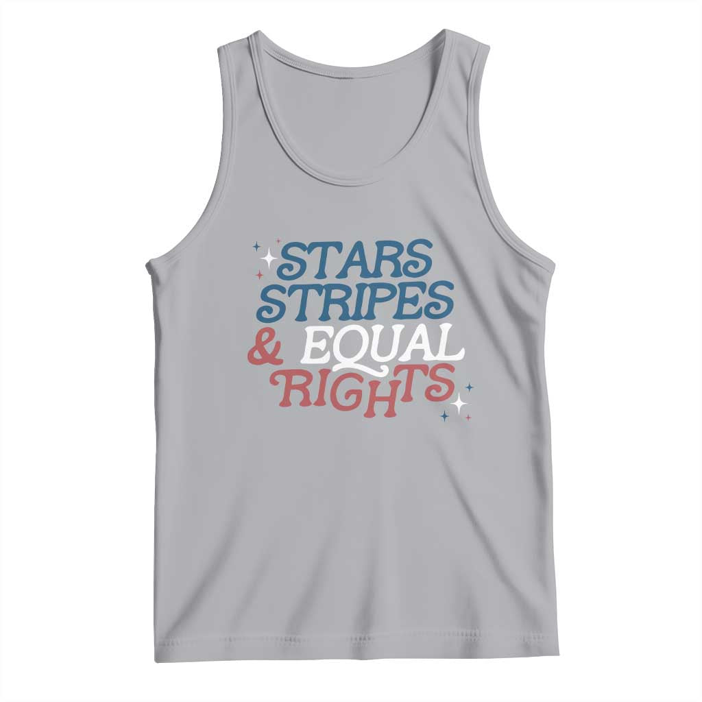 Stars Stripes And Equal Rights Tank Top 4th Of July Liberal American TS11 Athletic Heather Print Your Wear
