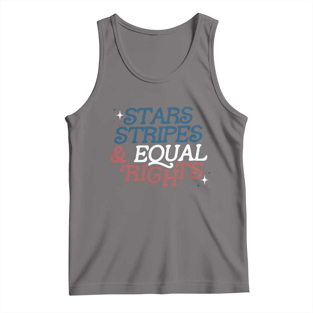 Stars Stripes And Equal Rights Tank Top 4th Of July Liberal American TS11 Deep Heather Print Your Wear
