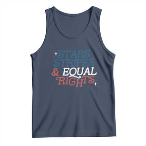 Stars Stripes And Equal Rights Tank Top 4th Of July Liberal American TS11 Navy Print Your Wear