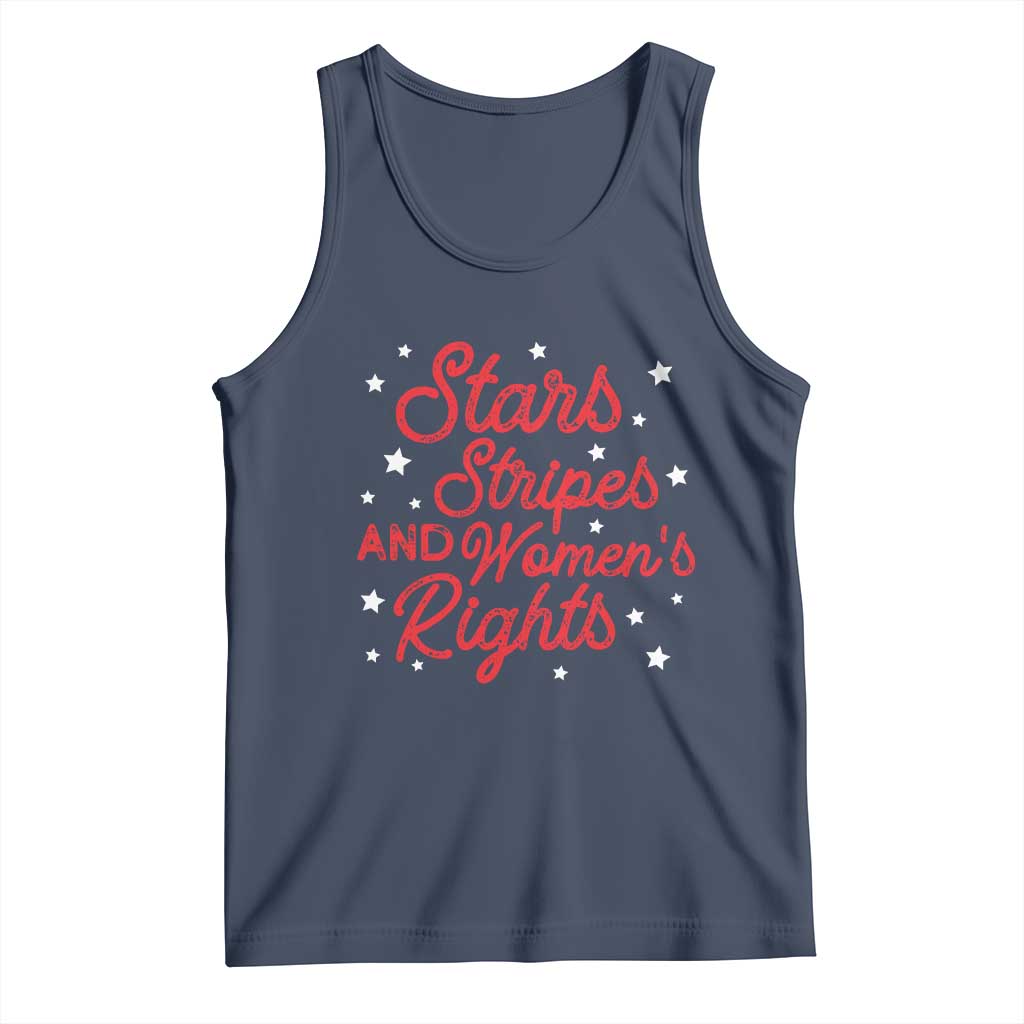 Stars Stripes And Equal Rights Tank Top 4th Of July Patriotic TS10 Navy Print Your Wear