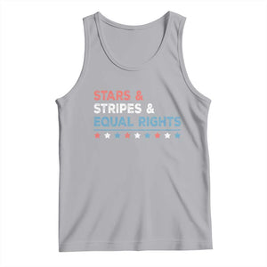 Stars Stripes And Equal Rights Tank Top 4th Of July Women's Rights TS11 Athletic Heather Print Your Wear