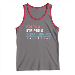 Stars Stripes And Equal Rights Tank Top 4th Of July Women's Rights TS11 Deep Heather Red Print Your Wear