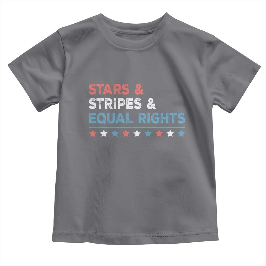 Stars Stripes And Equal Rights Toddler T Shirt 4th Of July Women's Rights TS11 Charcoal Print Your Wear
