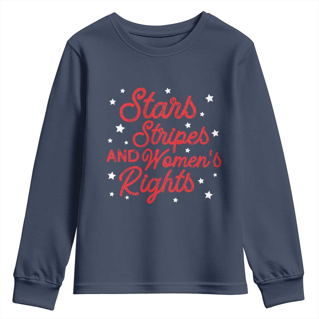 Stars Stripes And Equal Rights Youth Sweatshirt 4th Of July Patriotic TS10 Navy Print Your Wear