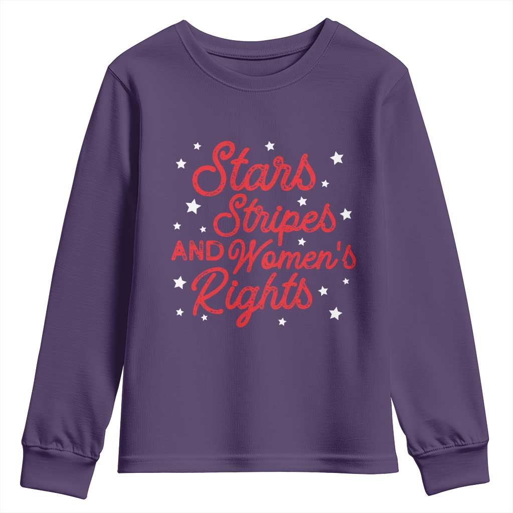 Stars Stripes And Equal Rights Youth Sweatshirt 4th Of July Patriotic TS10 Purple Print Your Wear