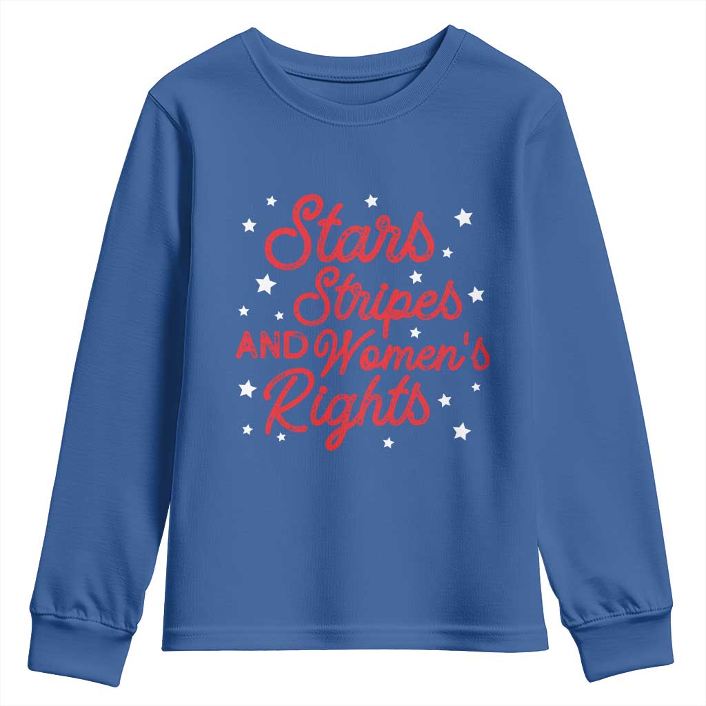 Stars Stripes And Equal Rights Youth Sweatshirt 4th Of July Patriotic TS10 Royal Blue Print Your Wear