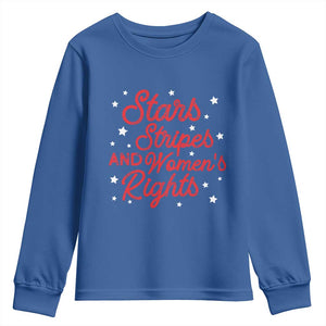 Stars Stripes And Equal Rights Youth Sweatshirt 4th Of July Patriotic TS10 Royal Blue Print Your Wear