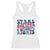 Stars Stripes And Women Rights Racerback Tank Top Groovy Retro 4th Of July TS10 White Print Your Wear