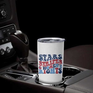 Stars Stripes And Women Rights Tumbler Cup Groovy Retro 4th Of July TS10 Print Your Wear