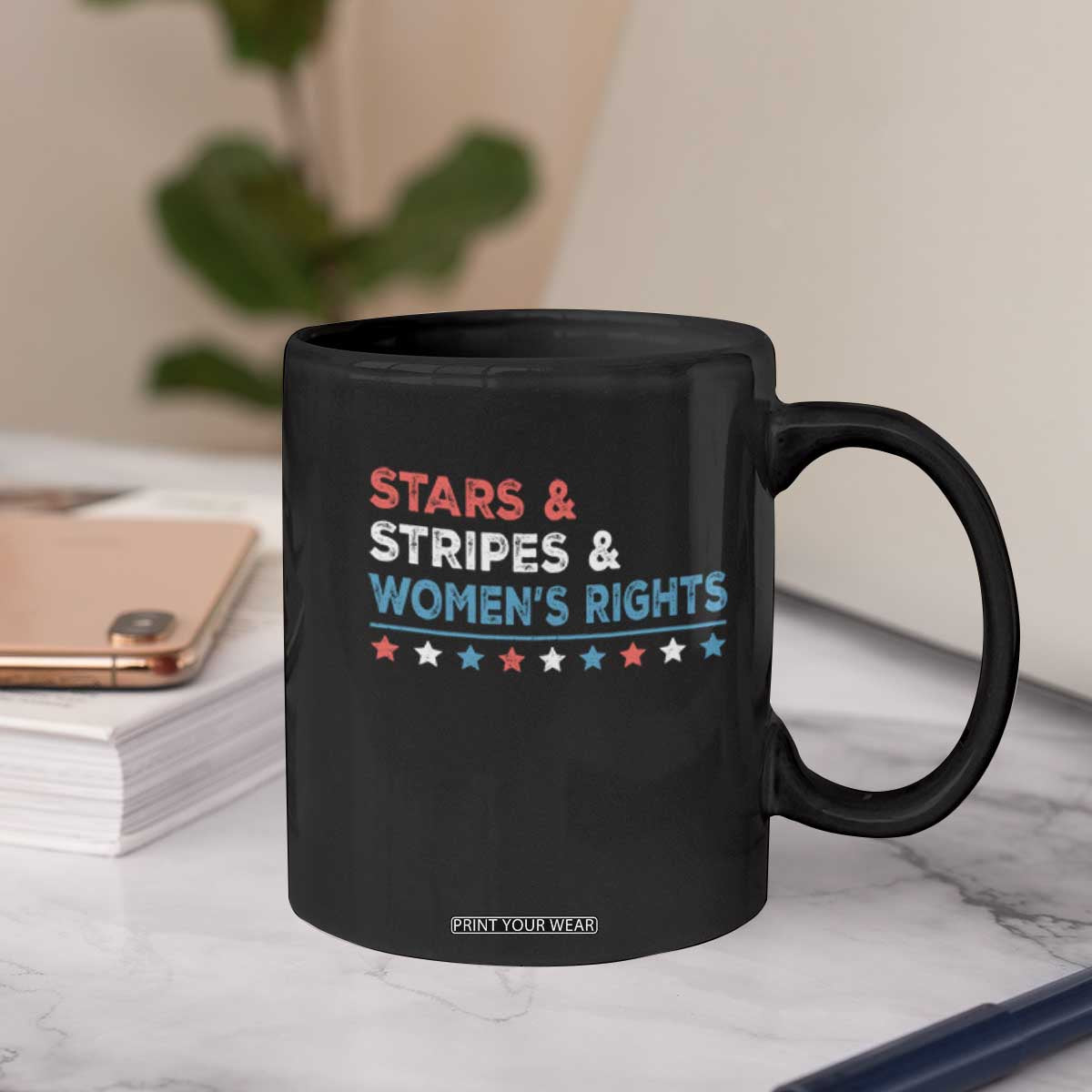 Stars Stripes And Women's Rights Coffee Mug 4th Of July Equal Rights TS11 Print Your Wear