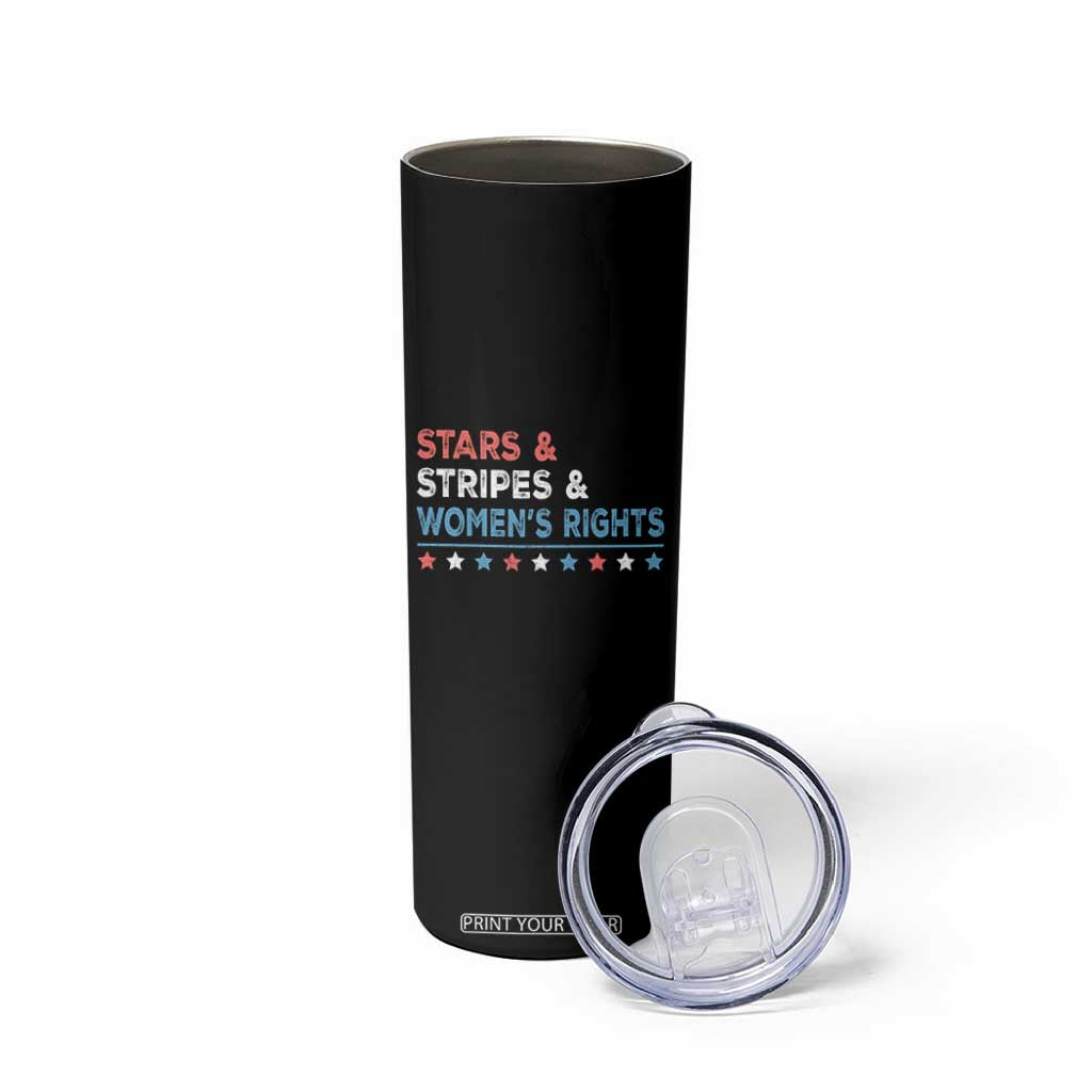 Stars Stripes And Women's Rights Skinny Tumbler 4th Of July Equal Rights TS11 Print Your Wear