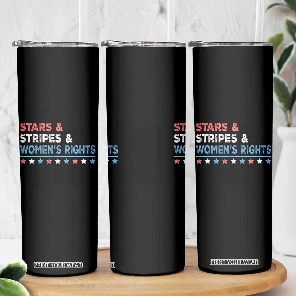 Stars Stripes And Women's Rights Skinny Tumbler 4th Of July Equal Rights TS11 Print Your Wear