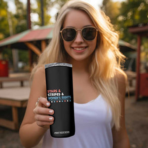 Stars Stripes And Women's Rights Skinny Tumbler 4th Of July Equal Rights TS11 Print Your Wear