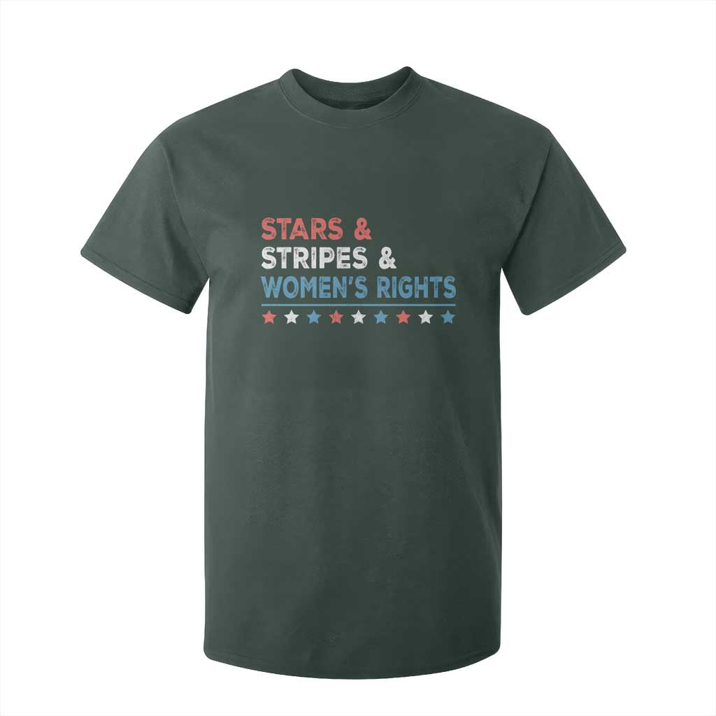 Stars Stripes And Women's Rights T Shirt For Kid 4th Of July Equal Rights TS11 Dark Forest Green Print Your Wear