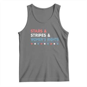 Stars Stripes And Women's Rights Tank Top 4th Of July Equal Rights TS11 Black Heather Print Your Wear