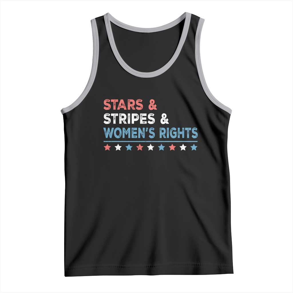 Stars Stripes And Women's Rights Tank Top 4th Of July Equal Rights TS11 Black Athletic Heather Print Your Wear