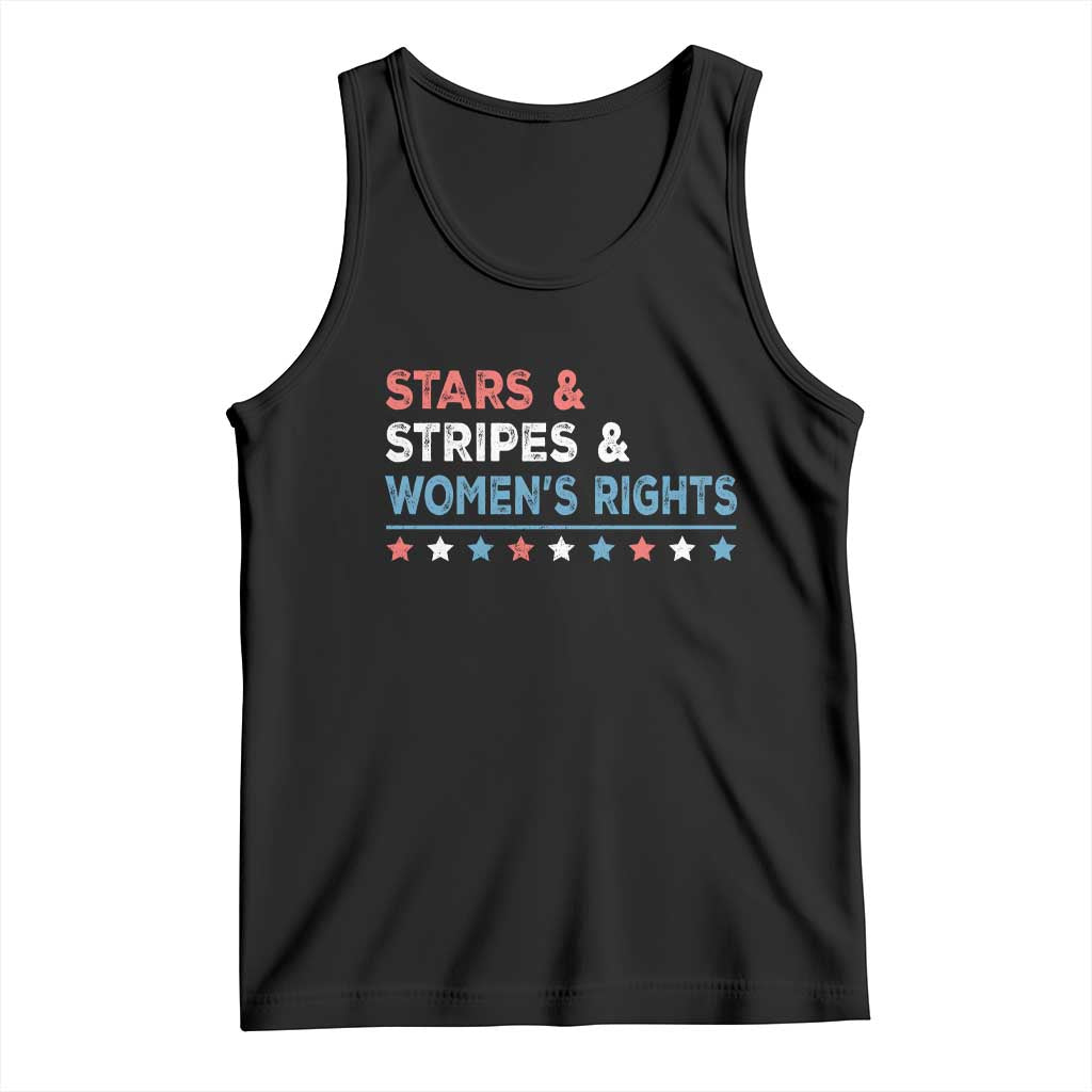 Stars Stripes And Women's Rights Tank Top 4th Of July Equal Rights TS11 Black Print Your Wear