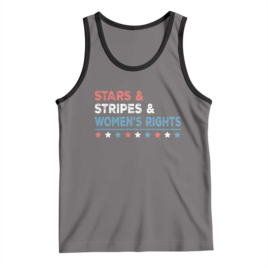 Stars Stripes And Women's Rights Tank Top 4th Of July Equal Rights TS11 Deep Heather Black Print Your Wear
