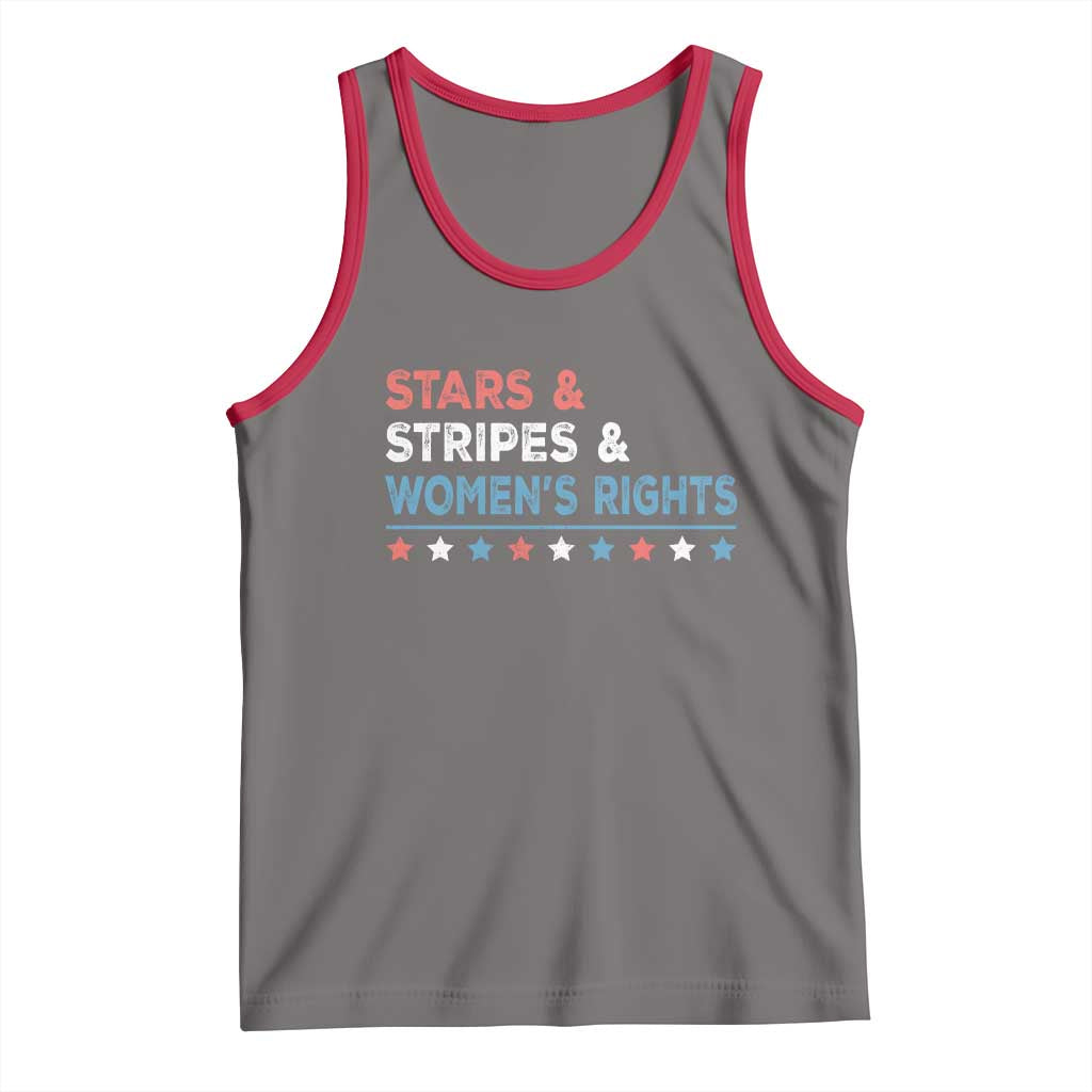 Stars Stripes And Women's Rights Tank Top 4th Of July Equal Rights TS11 Deep Heather Red Print Your Wear