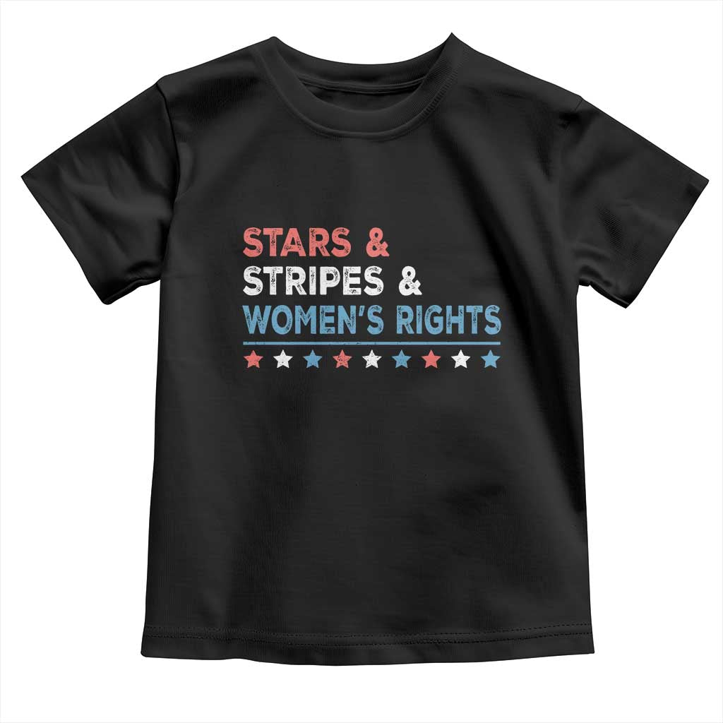 Stars Stripes And Women's Rights Toddler T Shirt 4th Of July Equal Rights TS11 Black Print Your Wear