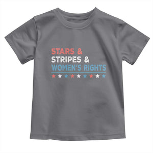 Stars Stripes And Women's Rights Toddler T Shirt 4th Of July Equal Rights TS11 Charcoal Print Your Wear