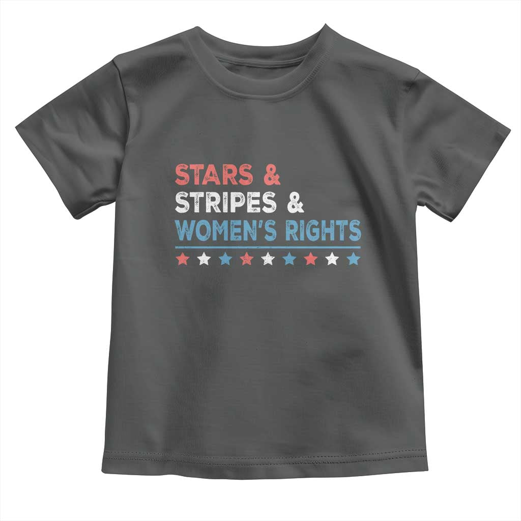 Stars Stripes And Women's Rights Toddler T Shirt 4th Of July Equal Rights TS11 Dark Heather Print Your Wear