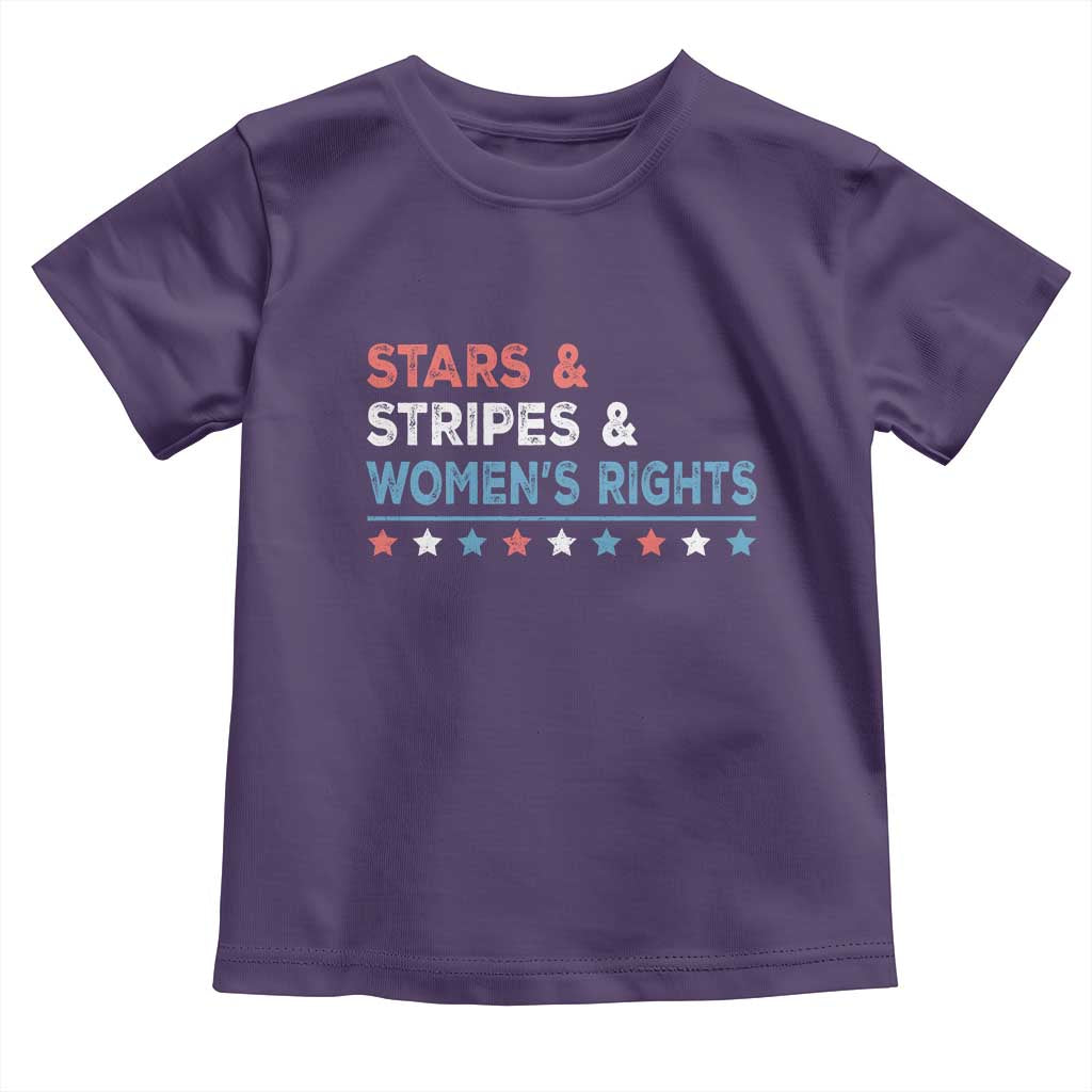 Stars Stripes And Women's Rights Toddler T Shirt 4th Of July Equal Rights TS11 Purple Print Your Wear