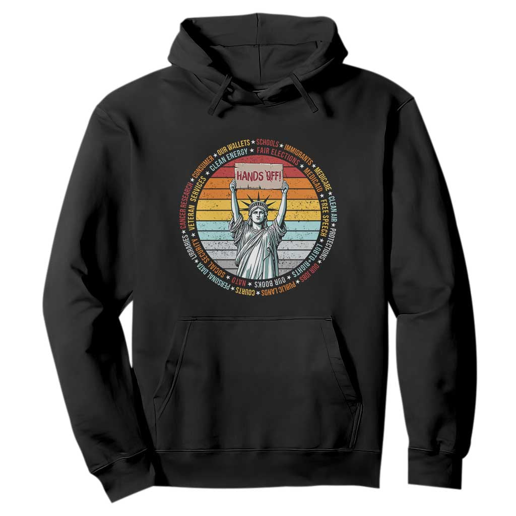 Statue of Liberty Hands Off Protest Hoodie Resist Resistance TS10 Black Print Your Wear