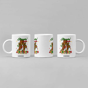 Stepping Into Juneteenth Coffee Mug Afro Diva High with African Pride TS02 Print Your Wear