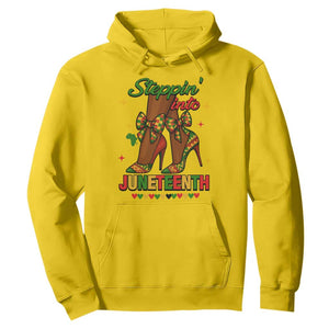 Stepping Into Juneteenth Hoodie Afro Diva High with African Pride TS02 Daisy Print Your Wear