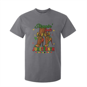 Stepping Into Juneteenth T Shirt For Kid Afro Diva High with African Pride TS02 Charcoal Print Your Wear