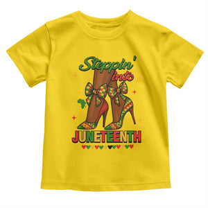 Stepping Into Juneteenth Toddler T Shirt Afro Diva High with African Pride TS02 Daisy Print Your Wear