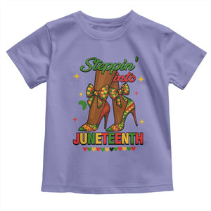 Stepping Into Juneteenth Toddler T Shirt Afro Diva High with African Pride TS02 Violet Print Your Wear