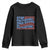Stop Pretending Your Racism Is Patriotism Youth Sweatshirt Red White and Blue TS02 Black Print Your Wear