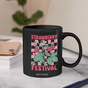 Strawberry Festival Coffee Mug Fruit Lover Botanical Retro Groovy TS02 Print Your Wear