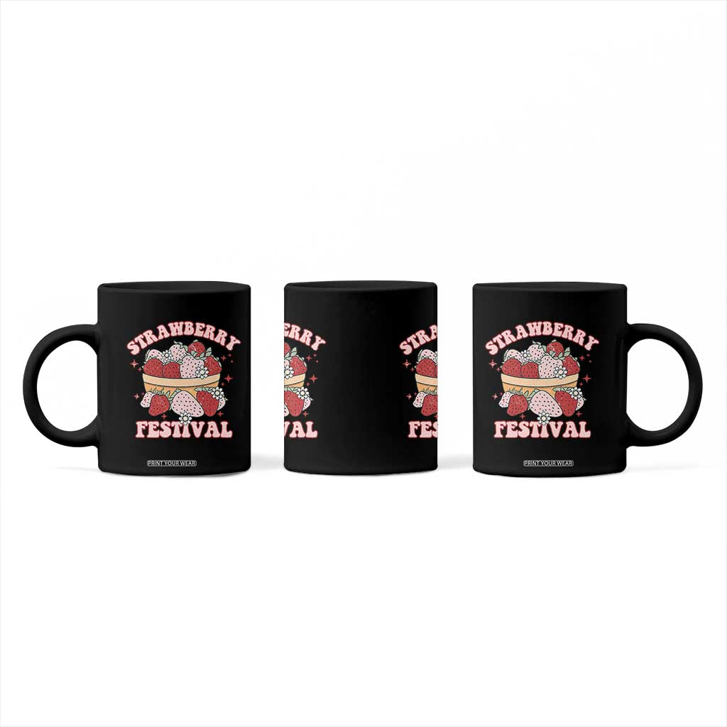 Strawberry Festival Coffee Mug Retro Strawberries Fruit Lover TS02 Print Your Wear